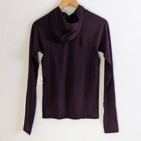 NWT Athleta Momentum Seamless Hoodie, Spiced Cabernet, Small - Picture 8 of 14